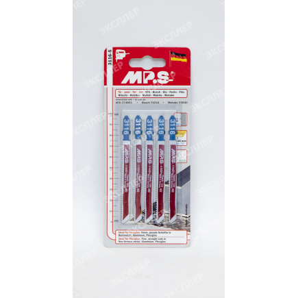 Пилки MP.S (Германия) 12tpi 100/75мм HSS 5шт T101A 3116