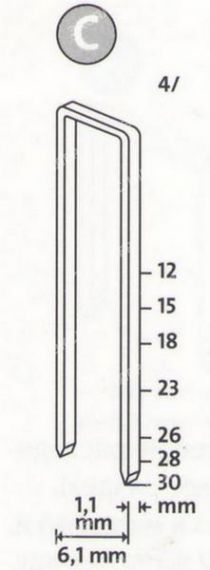Скоба 4/30 1100шт Novus 042-0461
