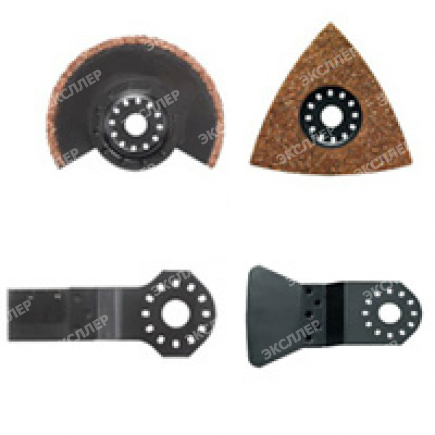 Набор насадок для мультитула, 4шт (полотно,шабер,диск,платина), для работы с плиткой Makita B-30592