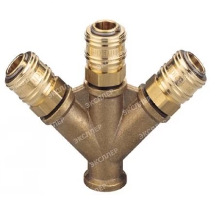 Разветвитель SCHNEIDER G3/8"-3xNW7.2 E 700121
