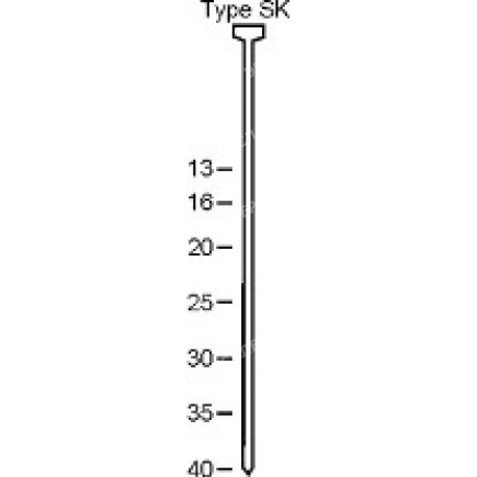 Гвозди с потайной головкой тип SN 140 NK 40мм 5000шт SCHNEIDER C 520008