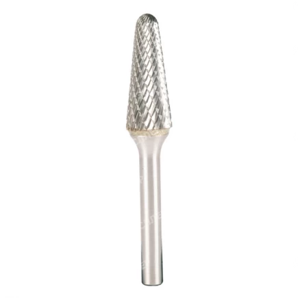 Бор-фреза по металлу форма L (конус с закругленной головой) 9,6*30,0/76,0 хв. 6 мм D.BOR 9f-21096k02d