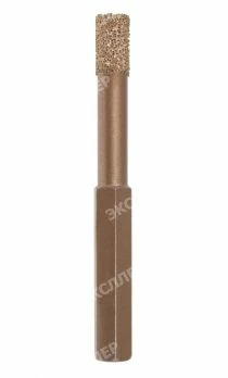 Алмазное сверло-коронка с воском, шестигранный хв. 9,5 мм., KERAMOGRANIT, 6 мм. D.BOR 121601020600