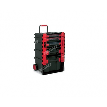 Ящик для инструментов Prof. 500х410х770мм, передвижной, +3 органайзера, +чемодан для эл.инструментов, +чемодан для инструментов TAYG 159008